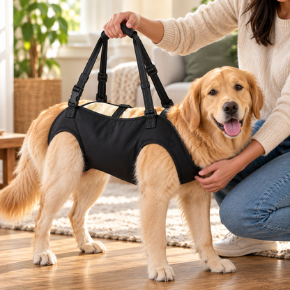 Adjustable Dog Lift Harness – Lightweight Mobility Support Strap for Dogs