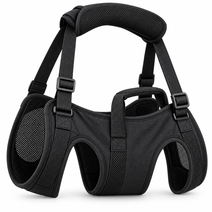 full body dog lift harness mobility sling with full body support sling in black size L – Pulse & Pawz
