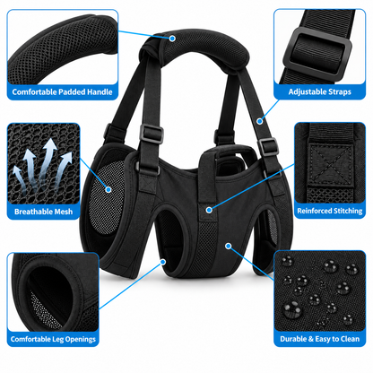 Dog Lift Support Harness – Full Body Mobility Sling for Injured & Senior Dogs