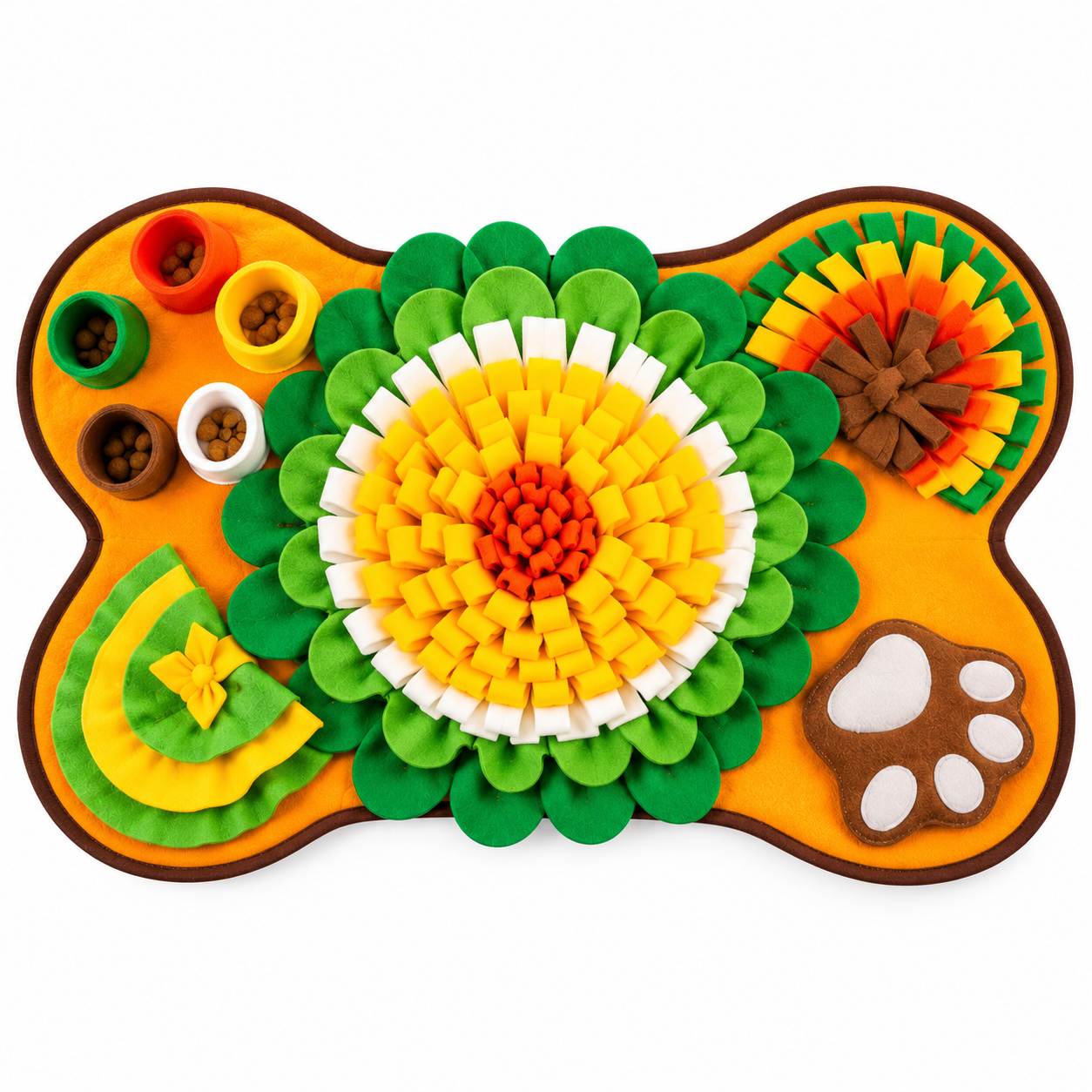Foraging Snuffle Mat for Dogs – Slow Feeder with Squeaker & Food Bowls