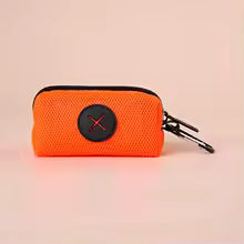 Dog Poop Bag Holder & Dispenser – Canvas Waste Bag Pouch with Carabiner