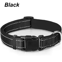 Reflective Dog Collar Neoprene Padded Nylon Collar for All Breeds