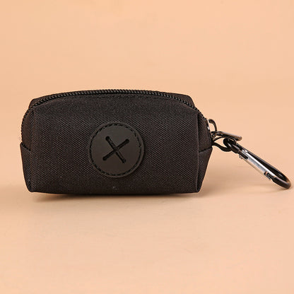 Dog Poop Bag Holder & Dispenser – Canvas Waste Bag Pouch with Carabiner
