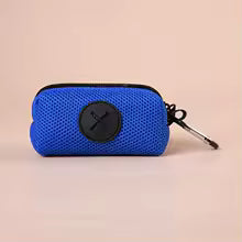 Dog Poop Bag Holder & Dispenser – Canvas Waste Bag Pouch with Carabiner
