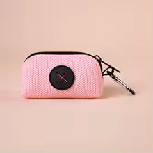 Dog Poop Bag Holder & Dispenser – Canvas Waste Bag Pouch with Carabiner