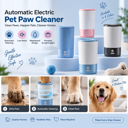 Electric Dog Paw Cleaner – Automatic Waterproof Paw Washing Cup