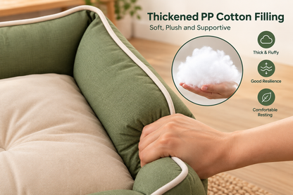 Four Season Square Dog Bed – Waterproof, Bite-Resistant Pet Sofa Mattress