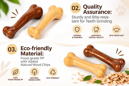 Beef Flavour Dog Chew Toy – Bite-Resistant Molar Bone for Teeth Cleaning