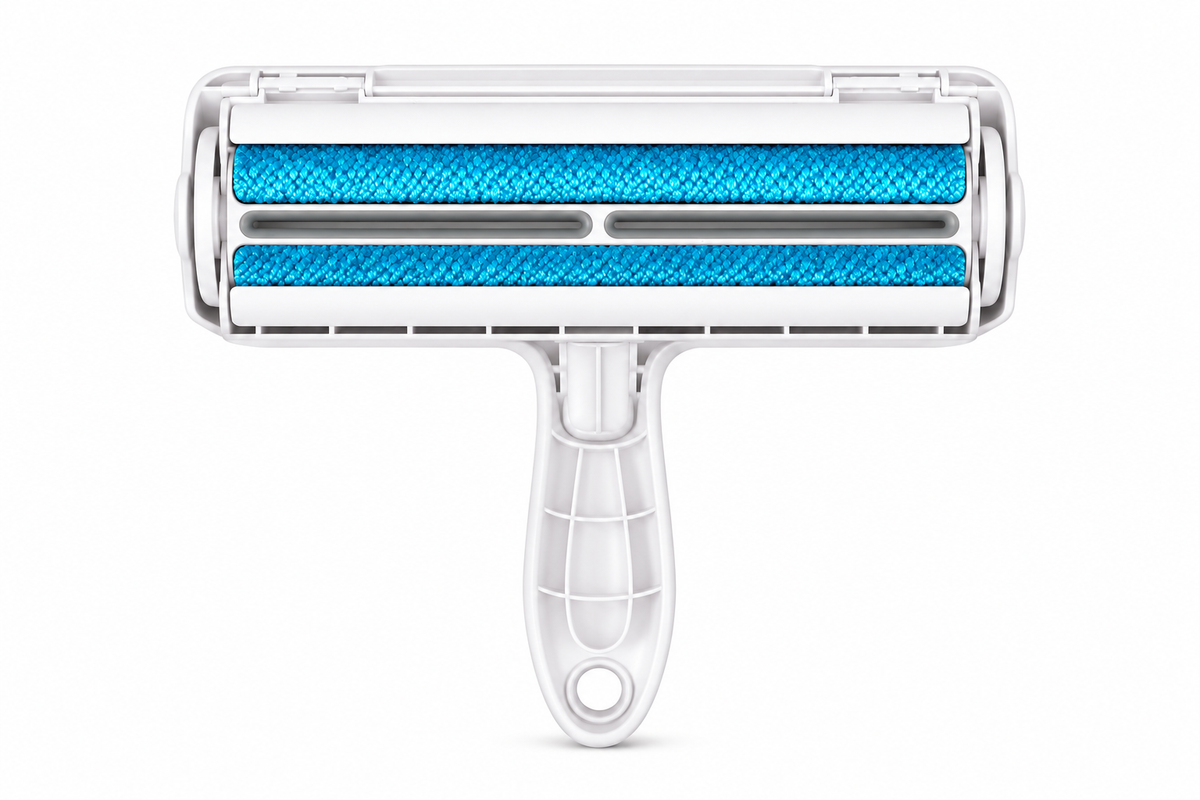 Pet Hair Remover Roller – Reusable Dog & Cat Fur Lint Roller with Self-Cleaning Base