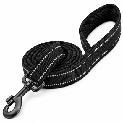 Reflective Padded Dog Leash – Soft Mesh Nylon Walking Leash, 200cm