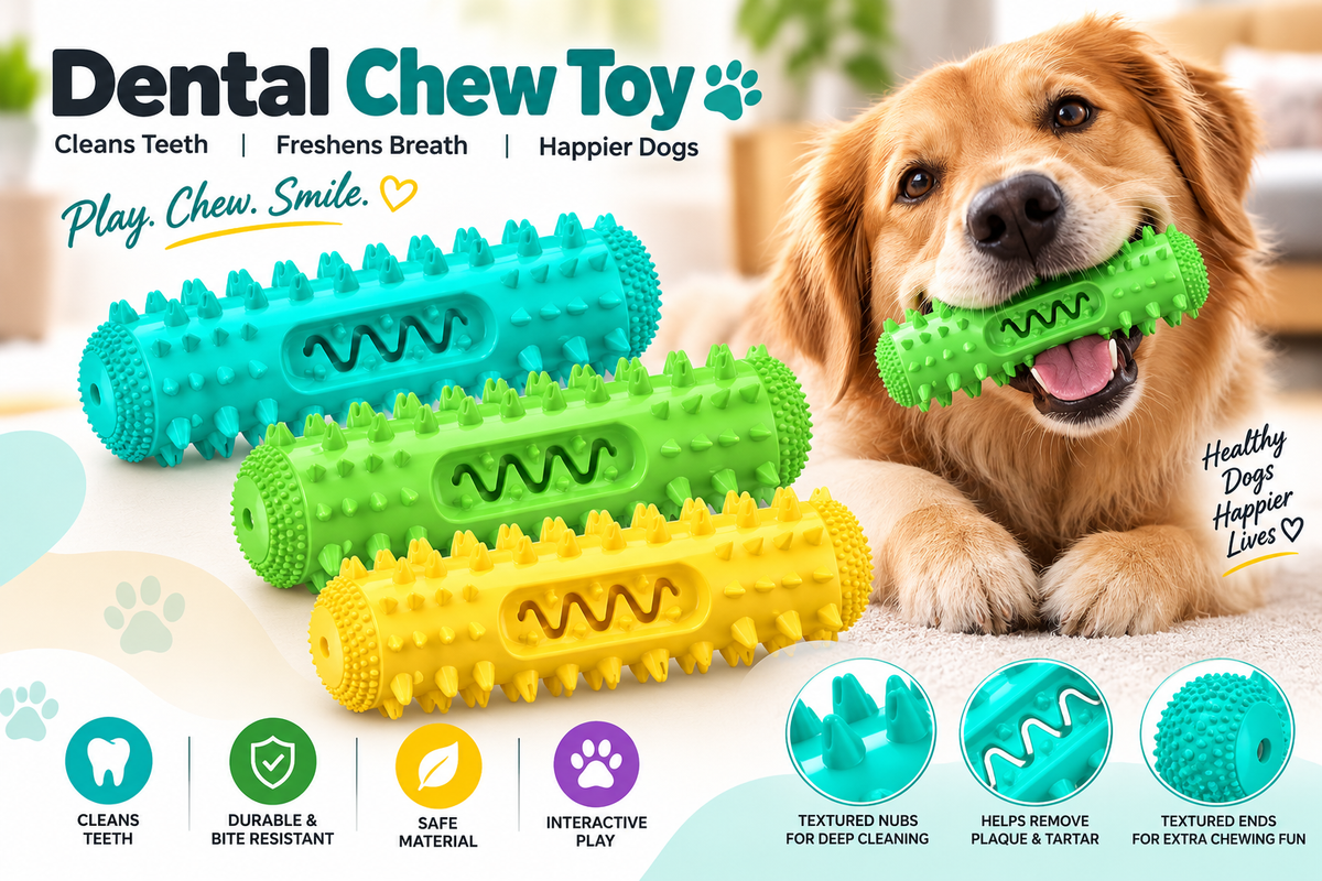 Dog Dental Chew Stick – Vet-Approved Teeth Cleaning Treat