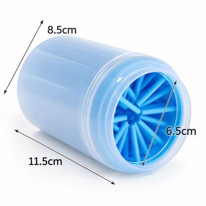 Dog Paw Cleaner Cup with Soft Silicone Bristles  Portable Paw Washing Brush