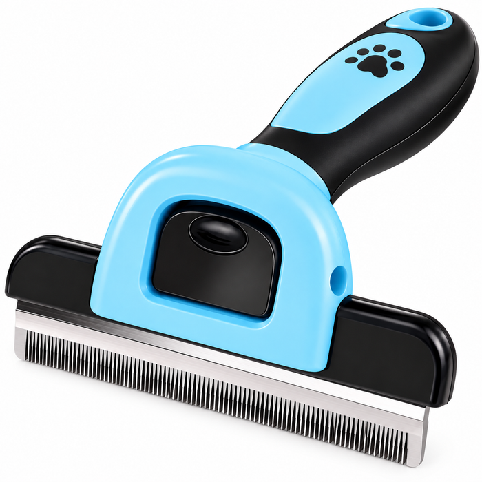 dog undercoat rake brush deshedding grooming tool for loose undercoat and mats size S – Pulse & Pawz