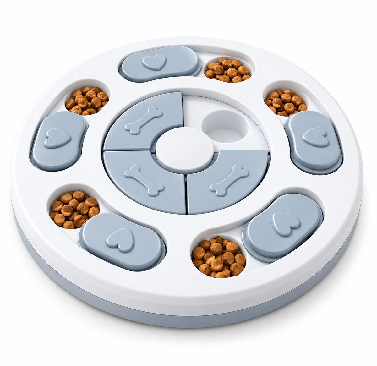 dog slow feeder food dispensing puzzle bowl to slow fast eating in blue – Pulse & Pawz
