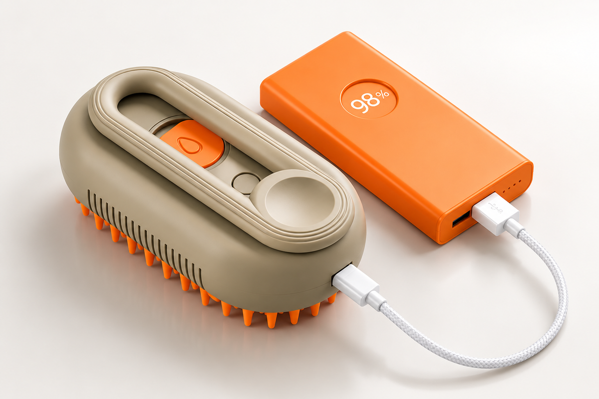 3-in-1 Steam Dog Grooming Brush – Deshed & Clean